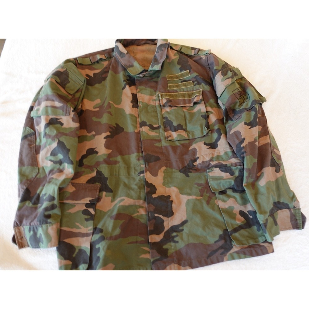 Vintage Slovakian Army Field Jacket M97 Original Military‎ Combat Woodland Camo